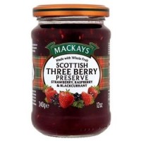 Mackays Scottish Three Berry Preserve 340g - Best Before: 05/2028 